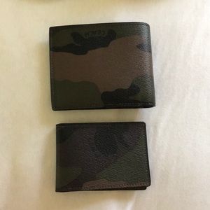 Coach Camouflage double wallet(one small one big)